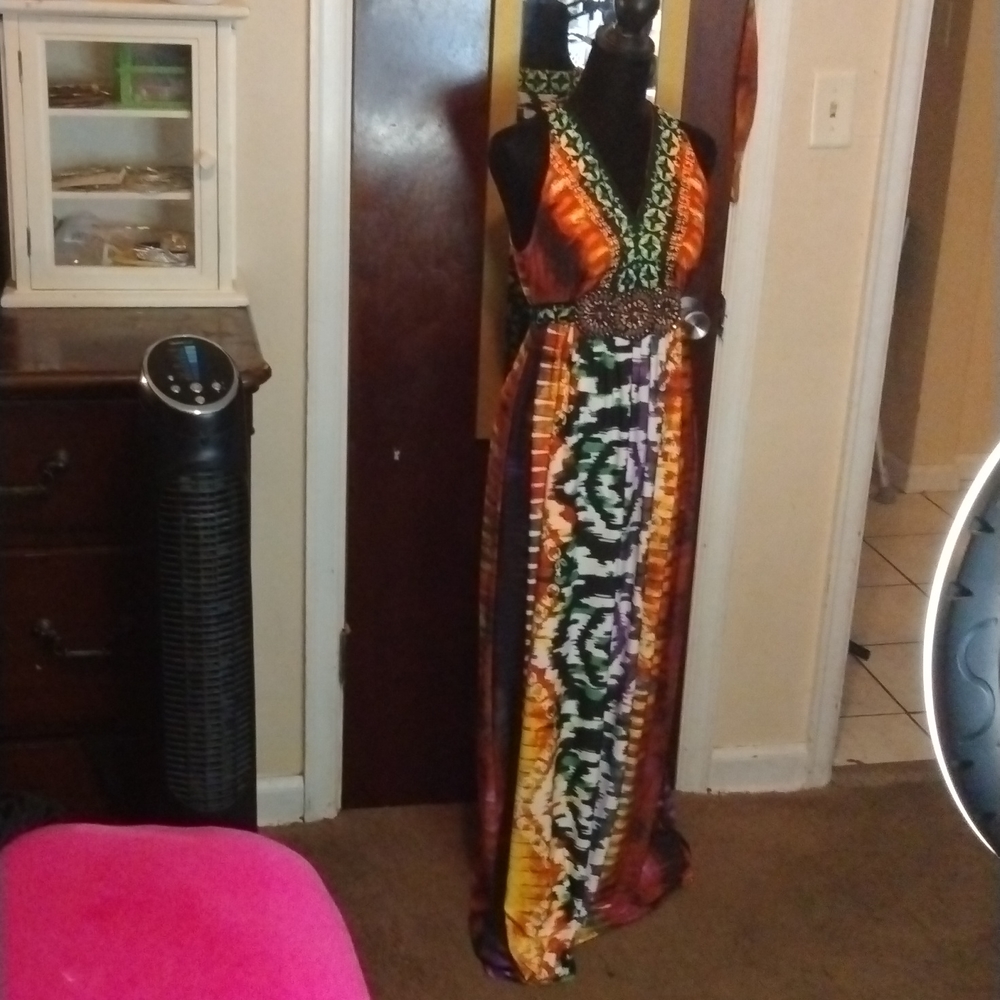 Beautiful MAXI COLORFUL DRESS